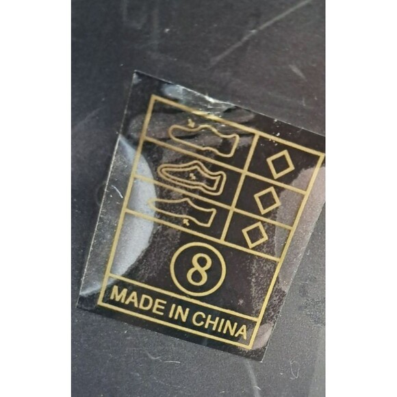 Ellie Women Size 8 Oxford Mary Jane Black/White Patent Leather Platform Shoes - Picture 9 of 9